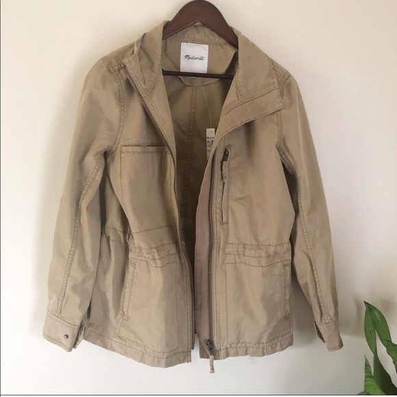 Madewell Jackets & Blazers - NWT Madewell fleet jacket in latte color medium